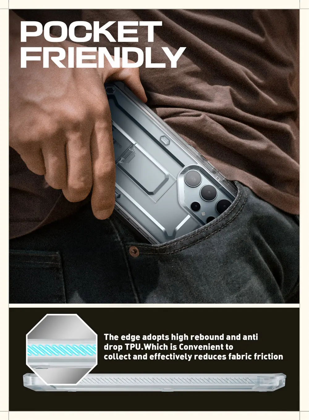 For Samsung Galaxy S24 Ultra Case 2024 SUPCASE UB Pro Full-Body Dual Layer Rugged Belt-Clip Case with Built-in Screen Protector