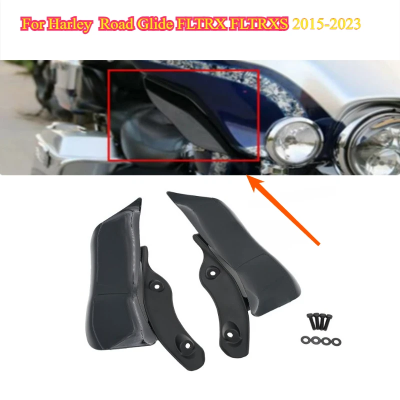 

Регулируемый верхний обтекатель крыла летучей мыши для мотоцикла, акценты, воздушный дефлектор, ветровые дефлекторы для Harley 2015-2023 Road Glide FLTRX FLTRXS