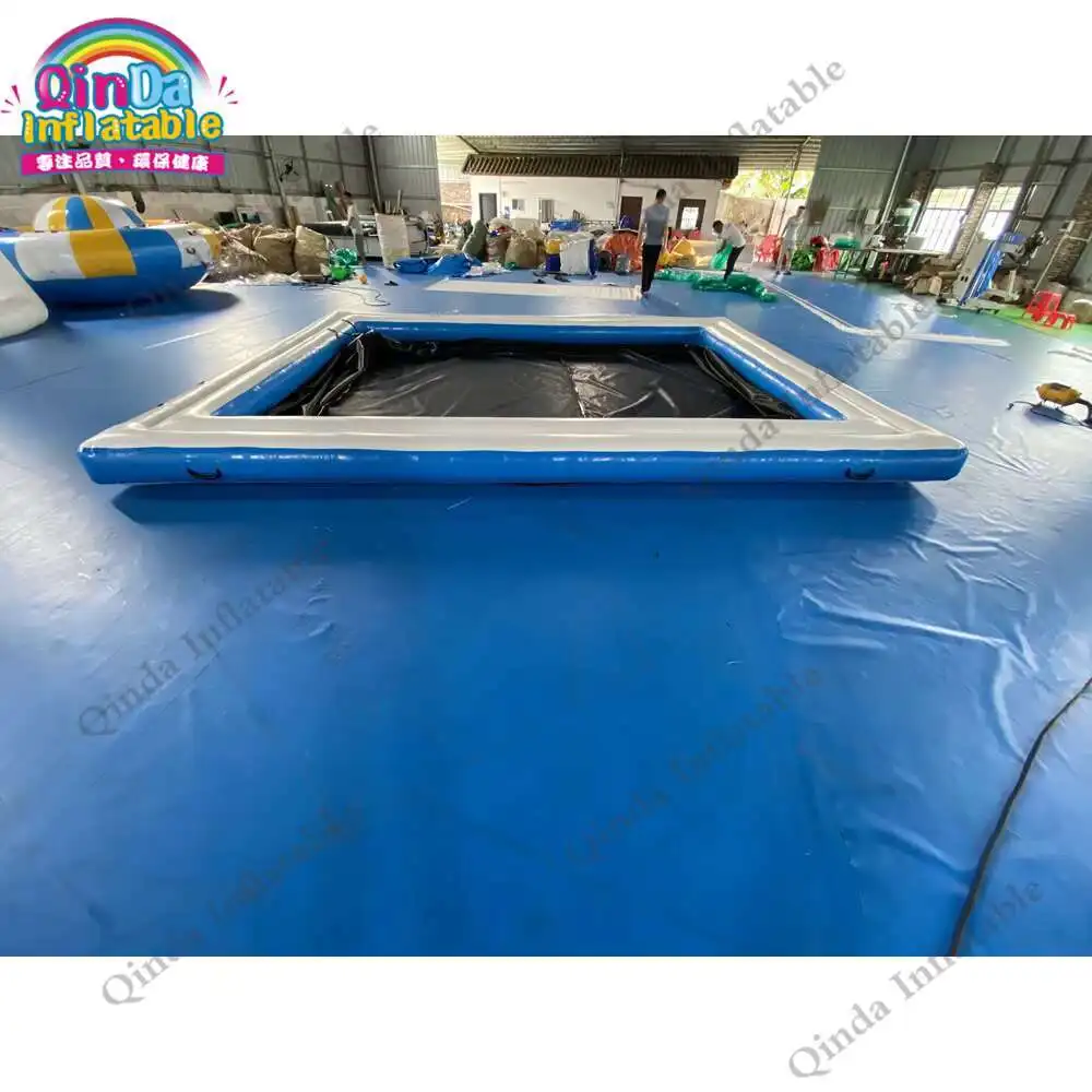 Piscine gonflable personnalisée commerciale de mer de bâche gonflable de PVC de piscine d'eau pour la protection de méduse