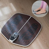 Electric EMS Foot Massager Pad Foldable with Remote Control Foot Circulation Massager 8-Mode Relaxation Tool