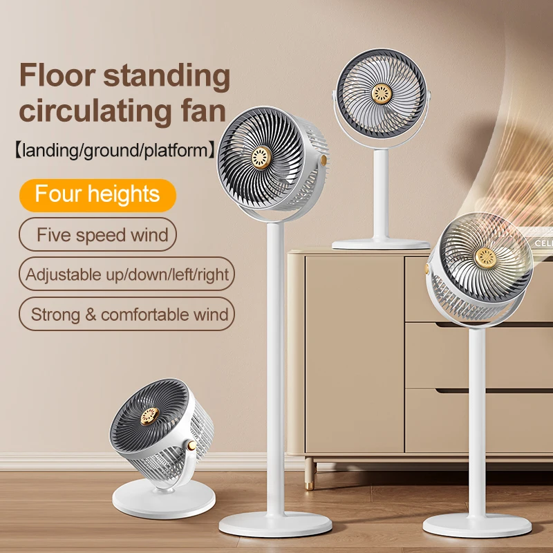 

Portable Oscillating Standing Fan,Foldable Desk Fan Large Airflow Rechargeable Battery Powered,Ultra-Wide Range,Electric Fan