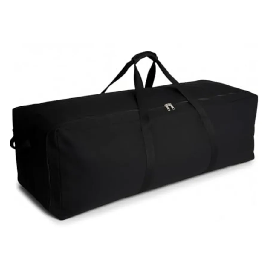 

Extra Large Canvas Travel Duffle Bag for Camping and Storage Brown Durable and Spacious Design