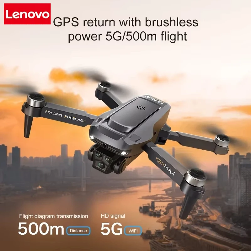 K811 MAX Drone GPS retour 4K HD double caméra 5G WIFI Intelligent évitement d'obstacles Quad axe sans brosse photographie aérienne dépliants