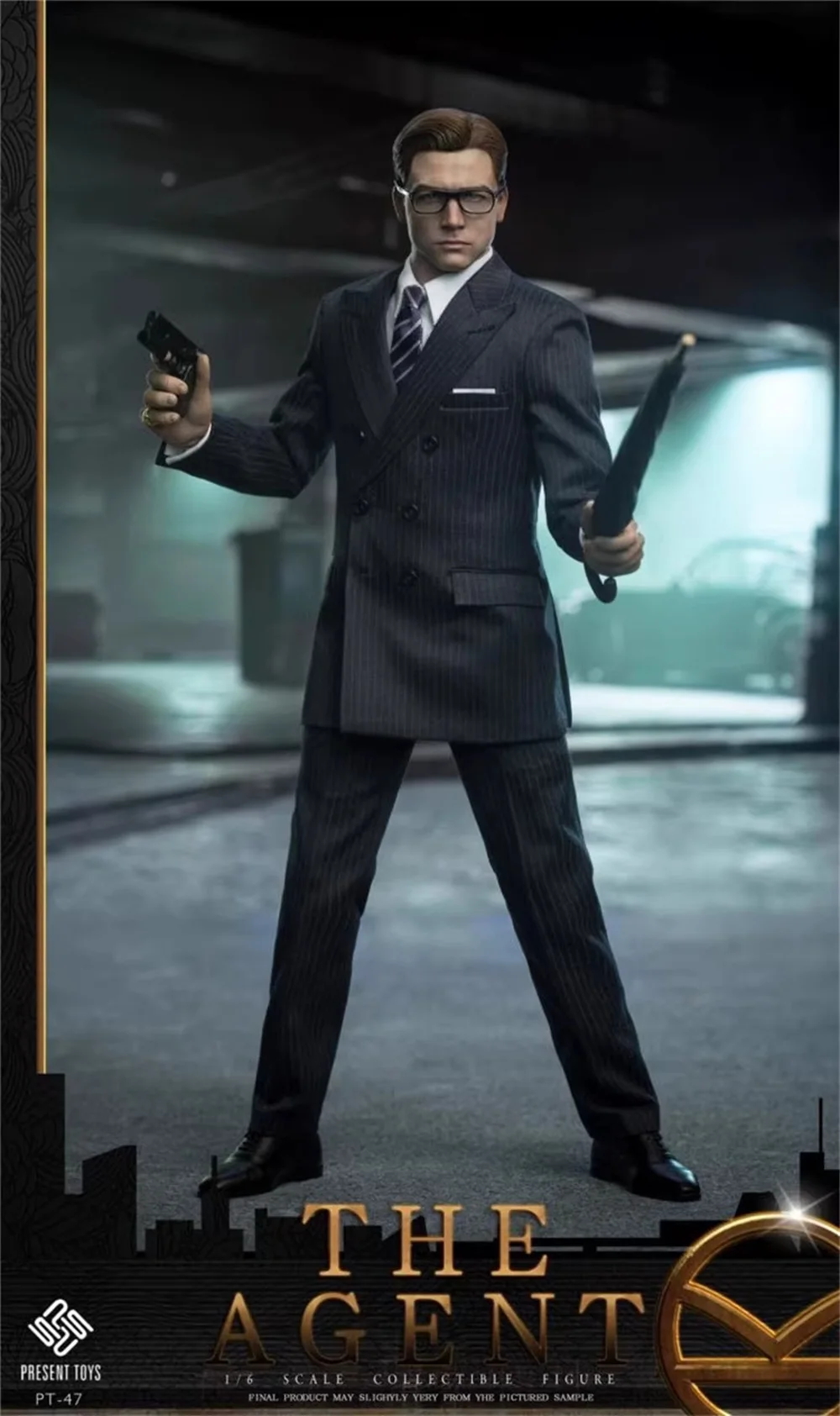 PRESENT PT-sp47 Male Butter Handsome Guy Agent King Ensemble complet de figurines mobiles Cadeau pour GérStrengthening 1/6