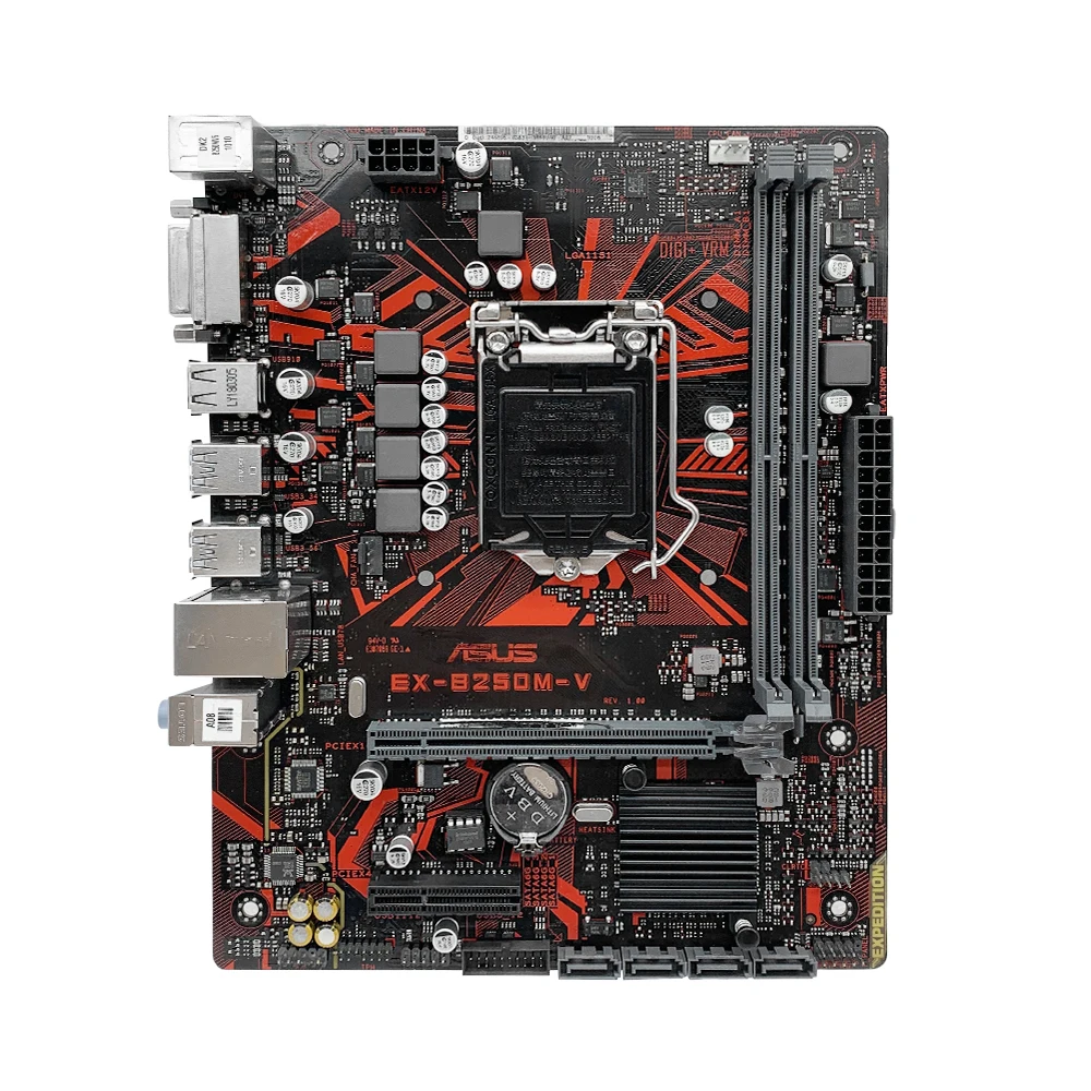 ASUS EX-B250M-V5 Motherboard Support i7 7700K 6700K i5-7600K 6500 i3-7350K 6300 CPU LGA1151 DDR4 2400MHz SATA III NVME M.2