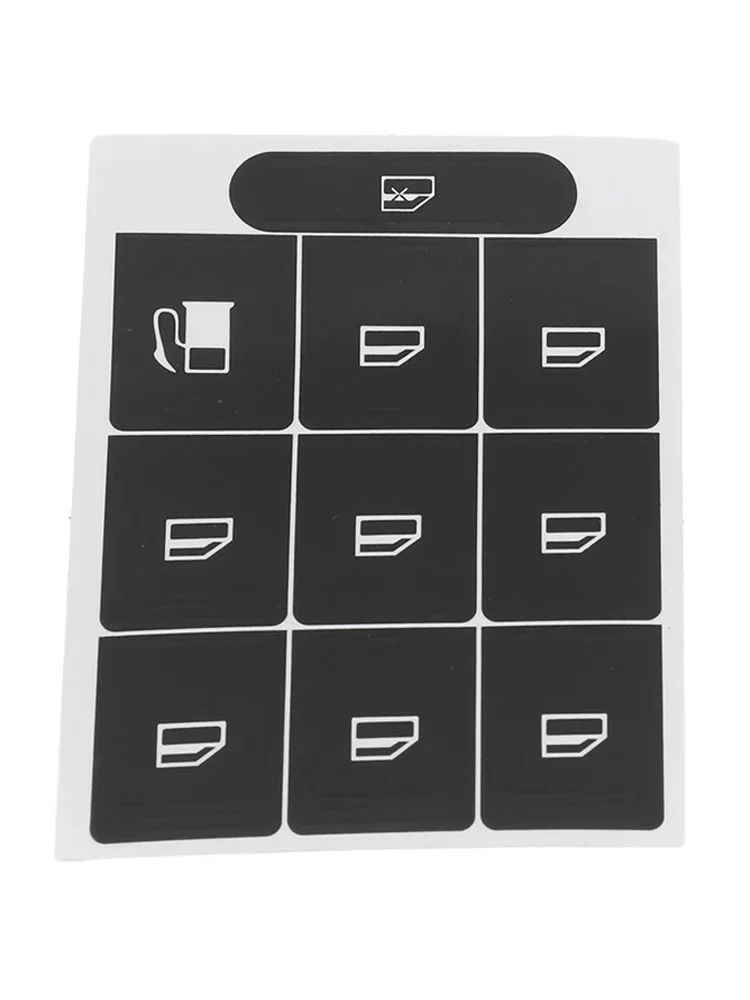 Car Button Repair Decal Sticker For GOLF MK5 For PASSAT B6 Car Vinyl Window Push Buttons Decorative Sticker Interior Accessories