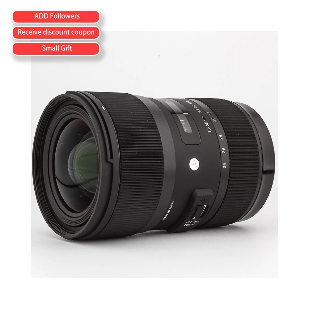 To 18-35mm F1.8 Art DC HSM Lens for Canon, Black