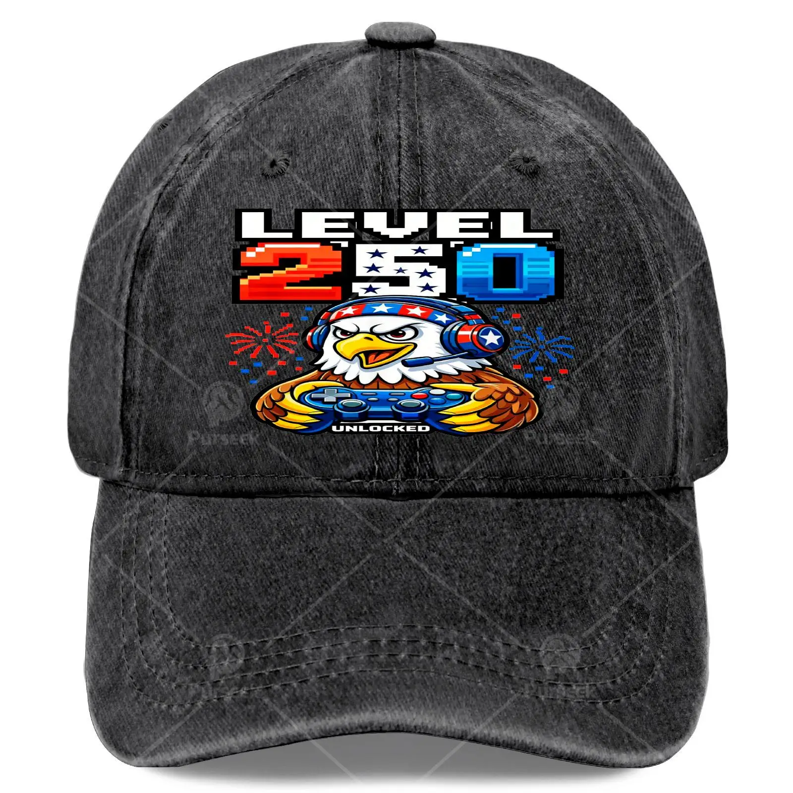 Unisex Baseball Featuring The American Bald Eagle And Gamers 250 from The USA