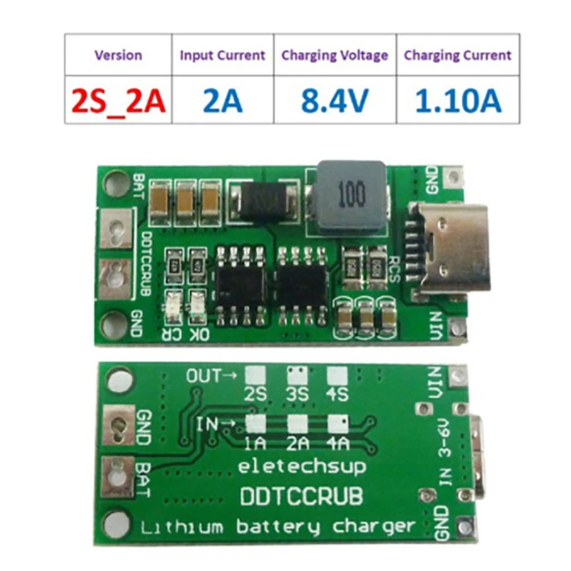 Type-C Boost Module Polymer Lithium Ion Battery Charging Module