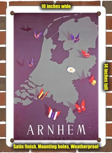 METAL SIGN - 1955 Arnhem Holland - 10x14 Inches