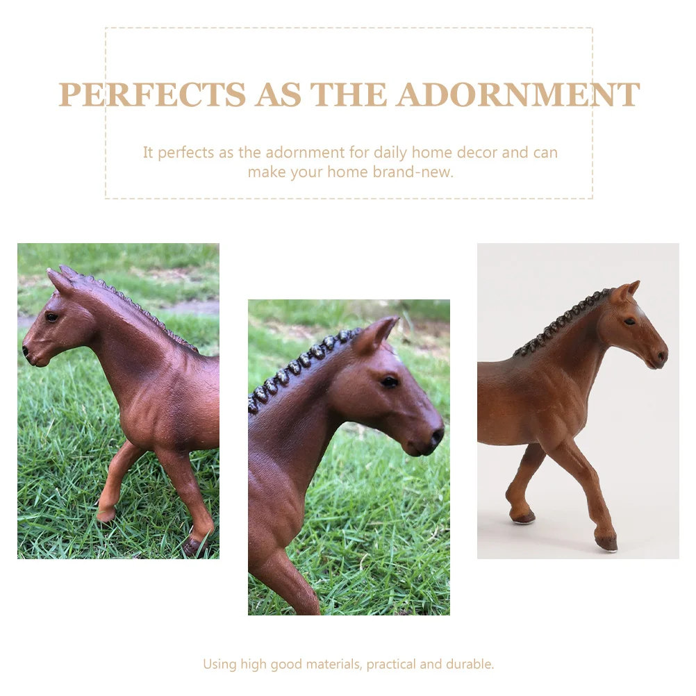 Hannover Horse Model Animals Figurine Children's Toy Decor Home Ornament Kids Plaything Jesus