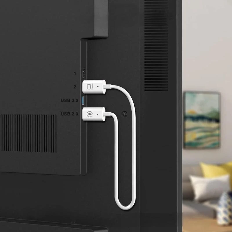 Wireless HDTV Adapter For Seamless 1080P60Hz Screen Mirroring Using 5.8GHz Stable Connection 83CF