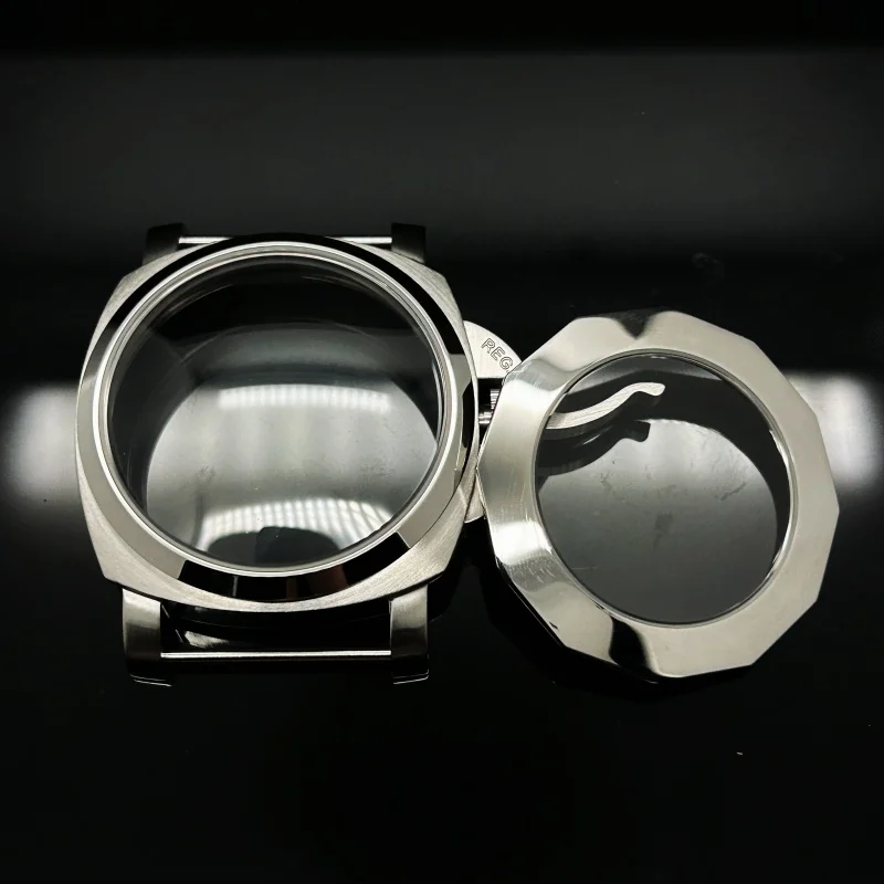 

44mm Stainless Steel Case Mineral Glass Suitable for Pm 1950 Matte ETA6497/6498 Seagull ST3600/3620 Mechanical Movement No Logo