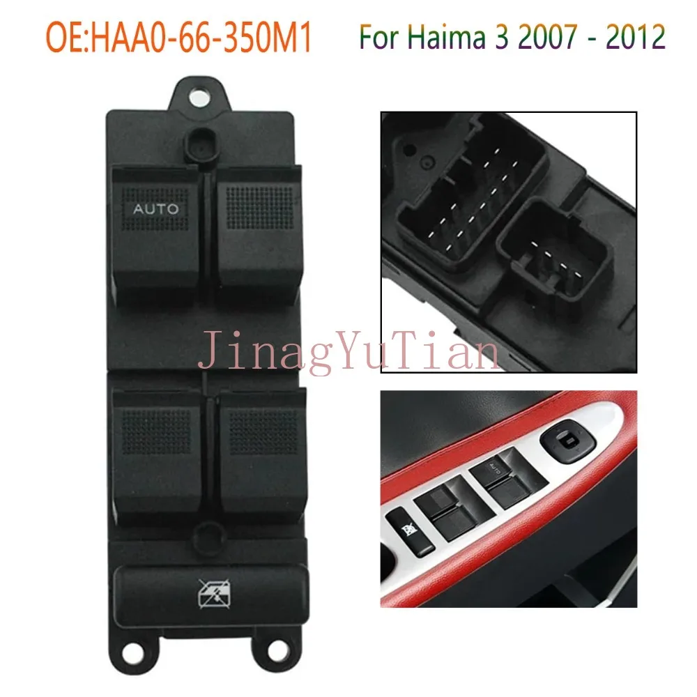 

front left Electric Window Switch Glass Regulator Lifter Button parts for Haima 3 2007 2008 2009 2010 2011 2012 Car Accessories