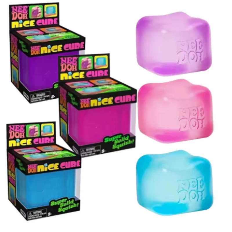 Multi sensory decompression and kneading cube toy Needoh decompression cube kneading and kneading malt sugar ice cubes