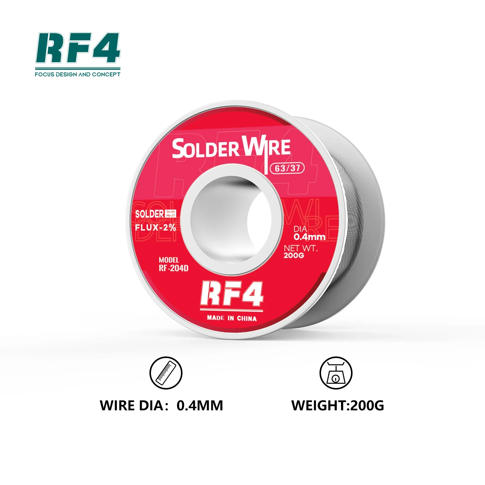 RF4 200G عالية النقاء لحام سلك 63/37 القصدير إصلاح الإلكترونية لحام 0.4/0.6/0.8/1 مللي متر صندوق تخزين الصنوبري الأساسية لتقوم بها بنفسك أدوات إصلاح #3