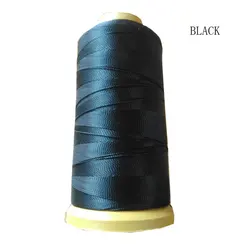 Thick Thread for Sewing Hair, Black Weaving Thread Polyester Thread for Making Wig, Hair Extension Sewing Thread