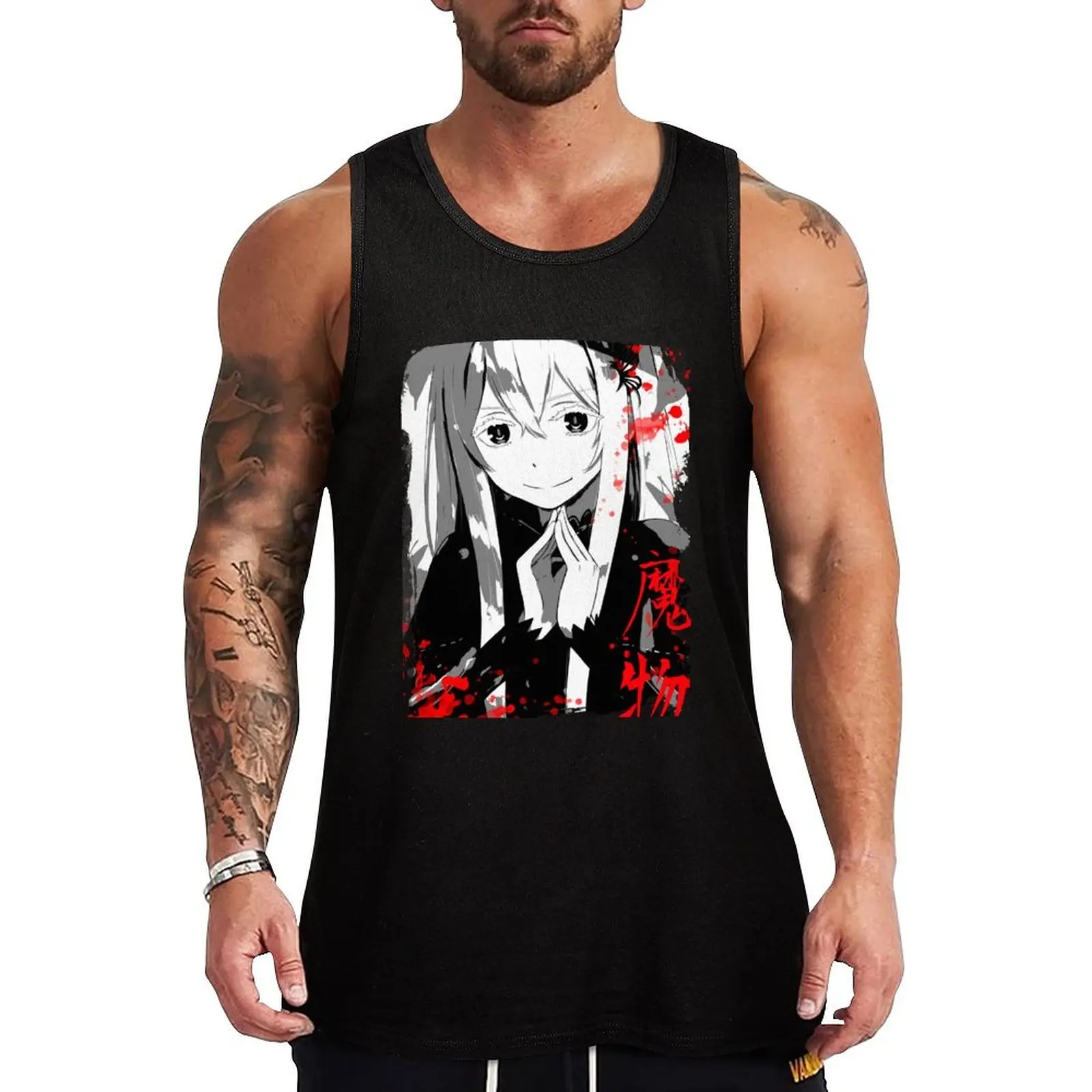 

Rezero Echidnaq Tank Top gym top mens clothing Men's sleeveless t-shirt Gym clothes