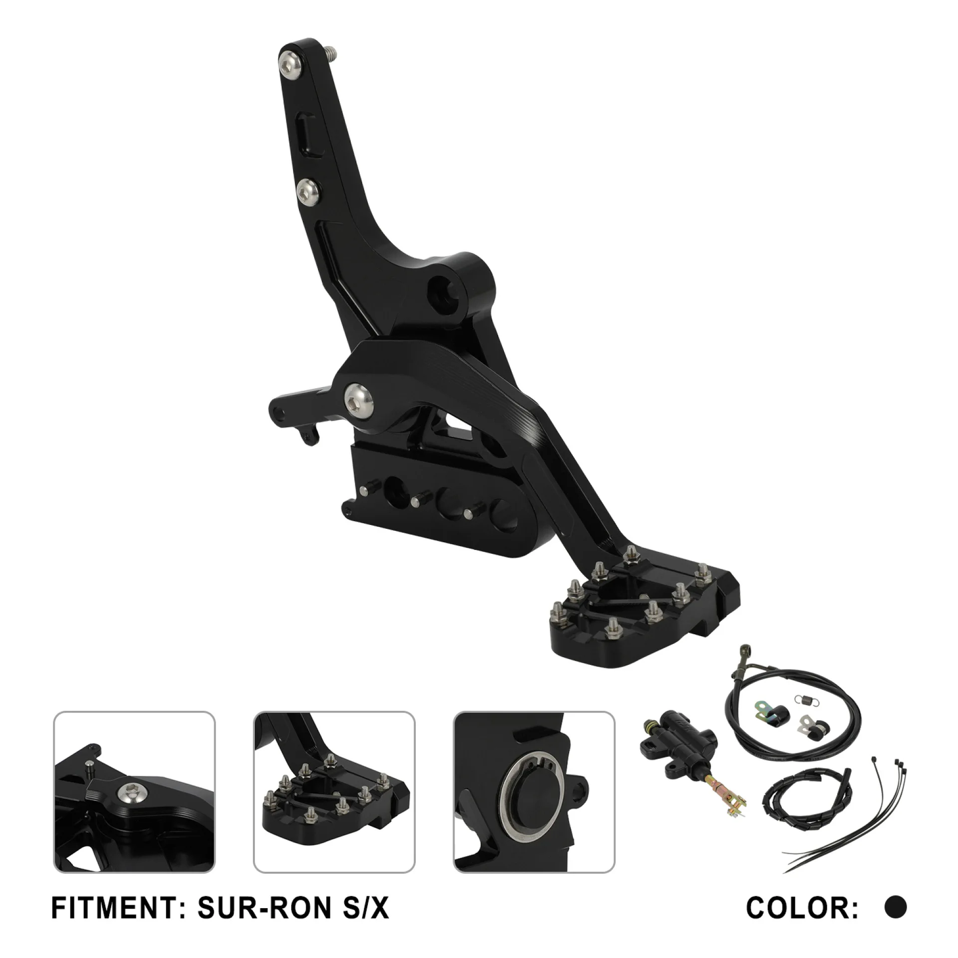 

Foot Brake Lever and Lower Brake Pump Kit for Light Bee S/X Electric Motorcycles