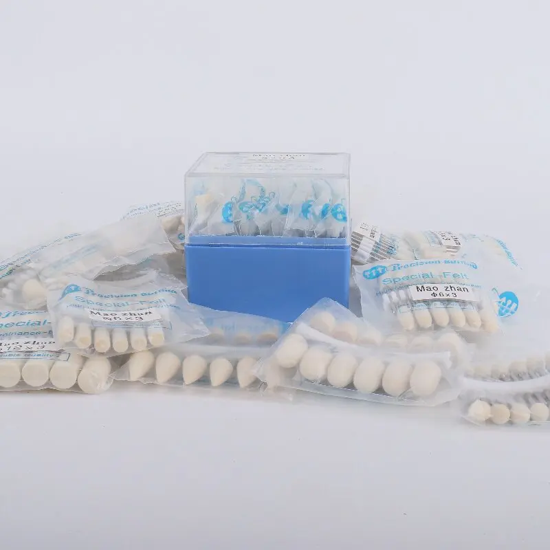 60 Stück/120 Stück, 1 Packung, Polierscheiben aus Wollfilz, Außendurchmesser 3–12 mm, Schleifkopf für Dremel-Bohrmaschine, Drehwerkzeug, 3-mm-Schaft. – Detail 7