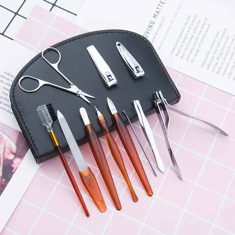 18 Stks/set Nagelknipper Manicure Gereedschapset Draagbare Hygiëne Clipper Schoonheidskit Voetverzorging Nagelsnijgereedschap Voor Nail Art Salon