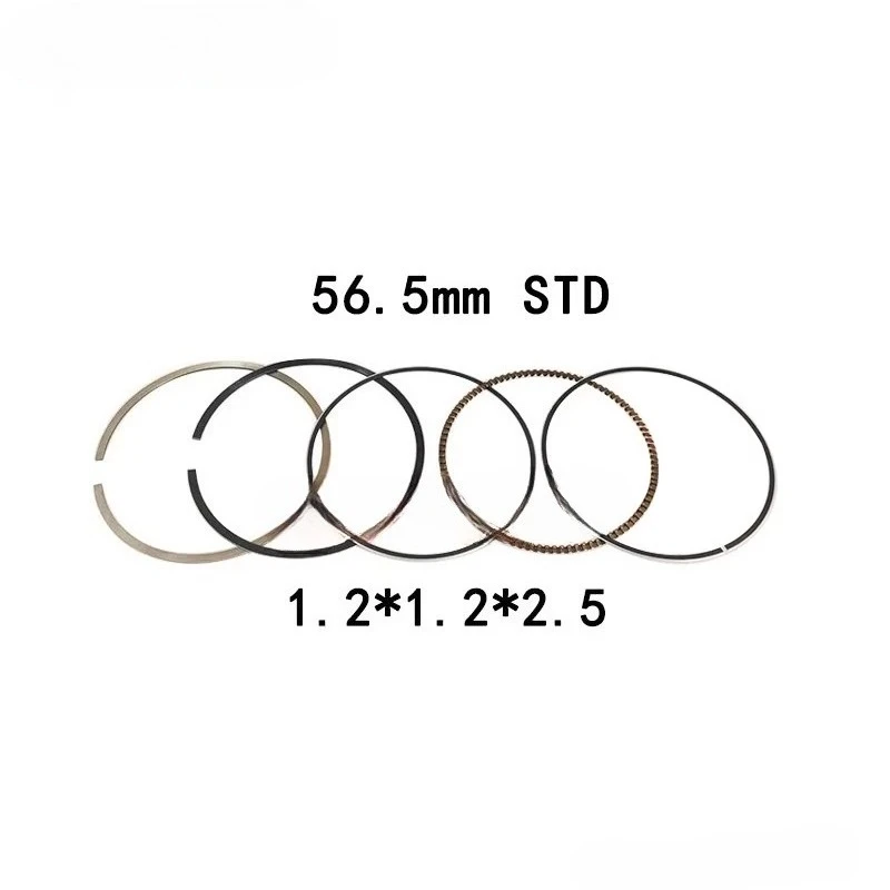 for Daelim Prince Olin 125 VF125 Piston Ring Piston Assembly, Plus 0.25 Set of Plugs