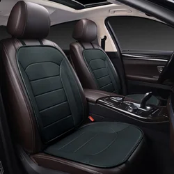 Car Front Seat Cushion Leather Integrated Seat Cover All Seasons Universal Fits Most Cars(18*40inch)