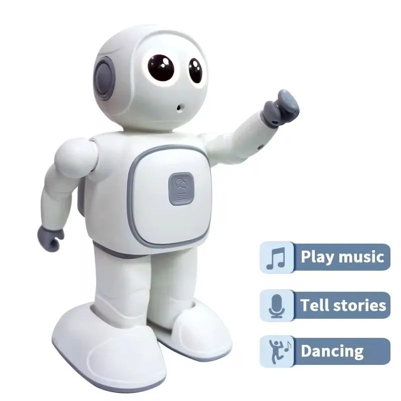 Alexa-子供向けのインテリジェントロボット,音声教育,インタラクティブ,子供向けのプログラム可能なダンス,wifi ai,電子ロボット,英語版