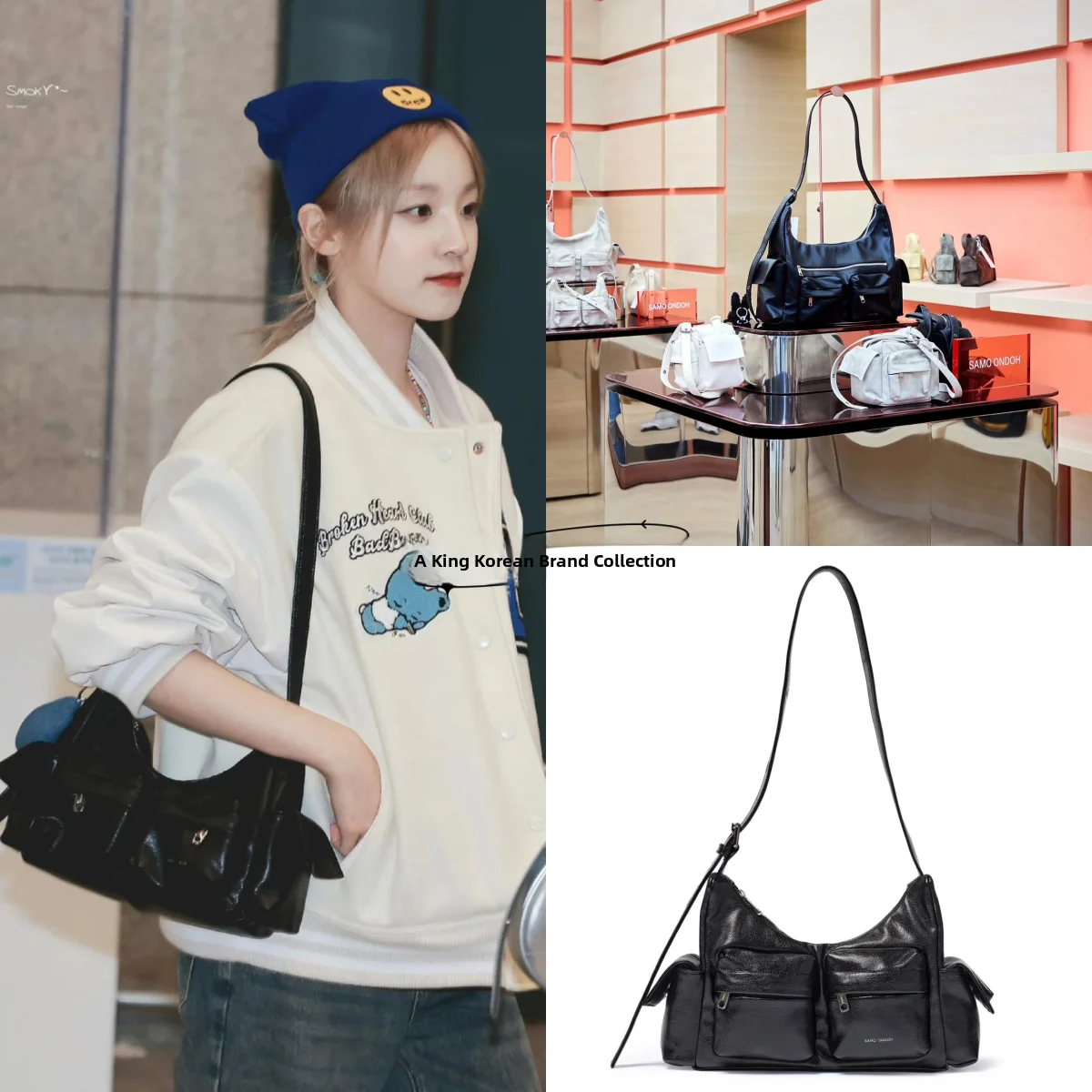 

Samondo 2025 New ket Седельная сумка Сумка через плечо Женская сумка Briti Sle с декоративной строчкой Повседневная однотонная молодежная сумка