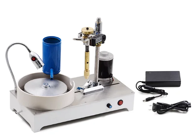 Gemstone Grinding Faceting Machine Faceted Gem Polishing Machine Jewelry Polisher Flat Grinder Lapidary Machine 2800RPM 120W