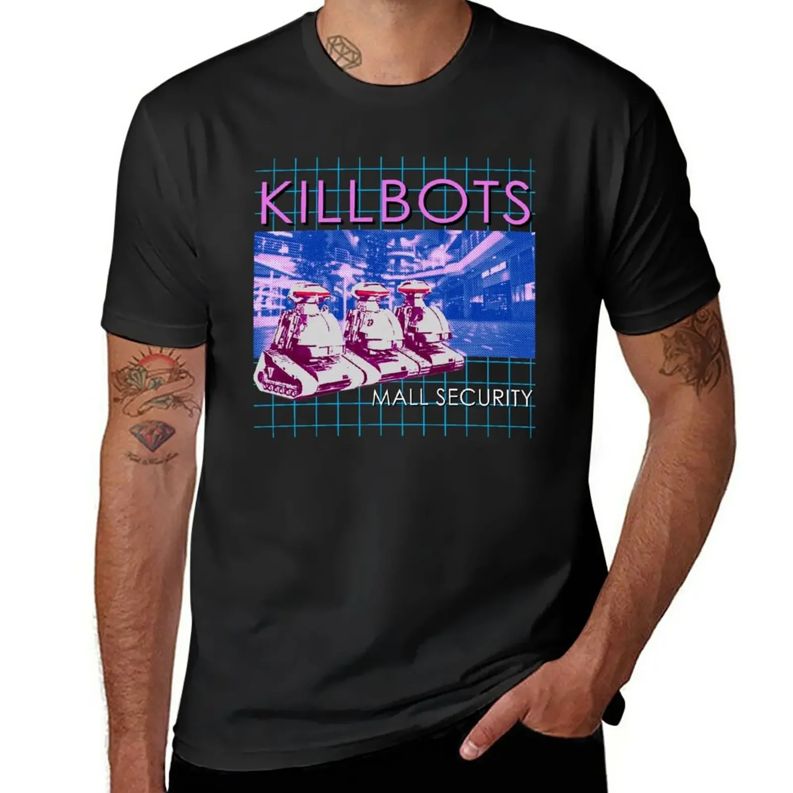 Killbots Mall Security T-Shirt customs design your own animal prinfor boys designer t shirt men