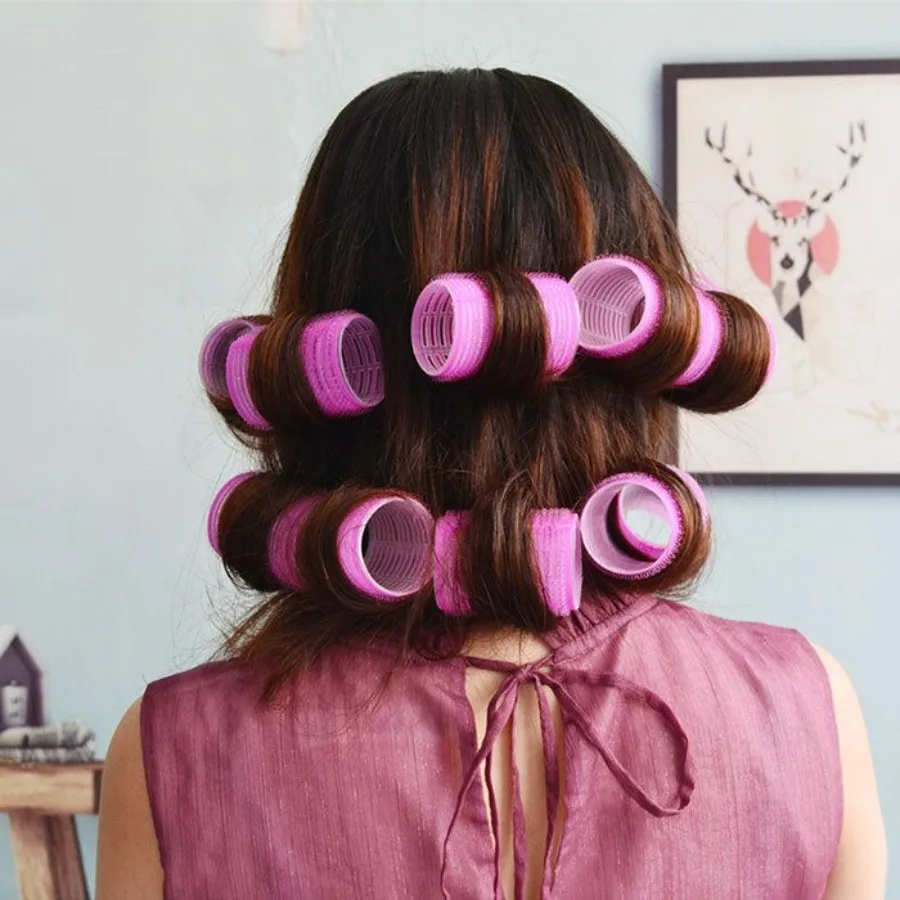 

Self Grip Hair Curler Roller 24 Piece Set 12 Large; 12 Small Pink
