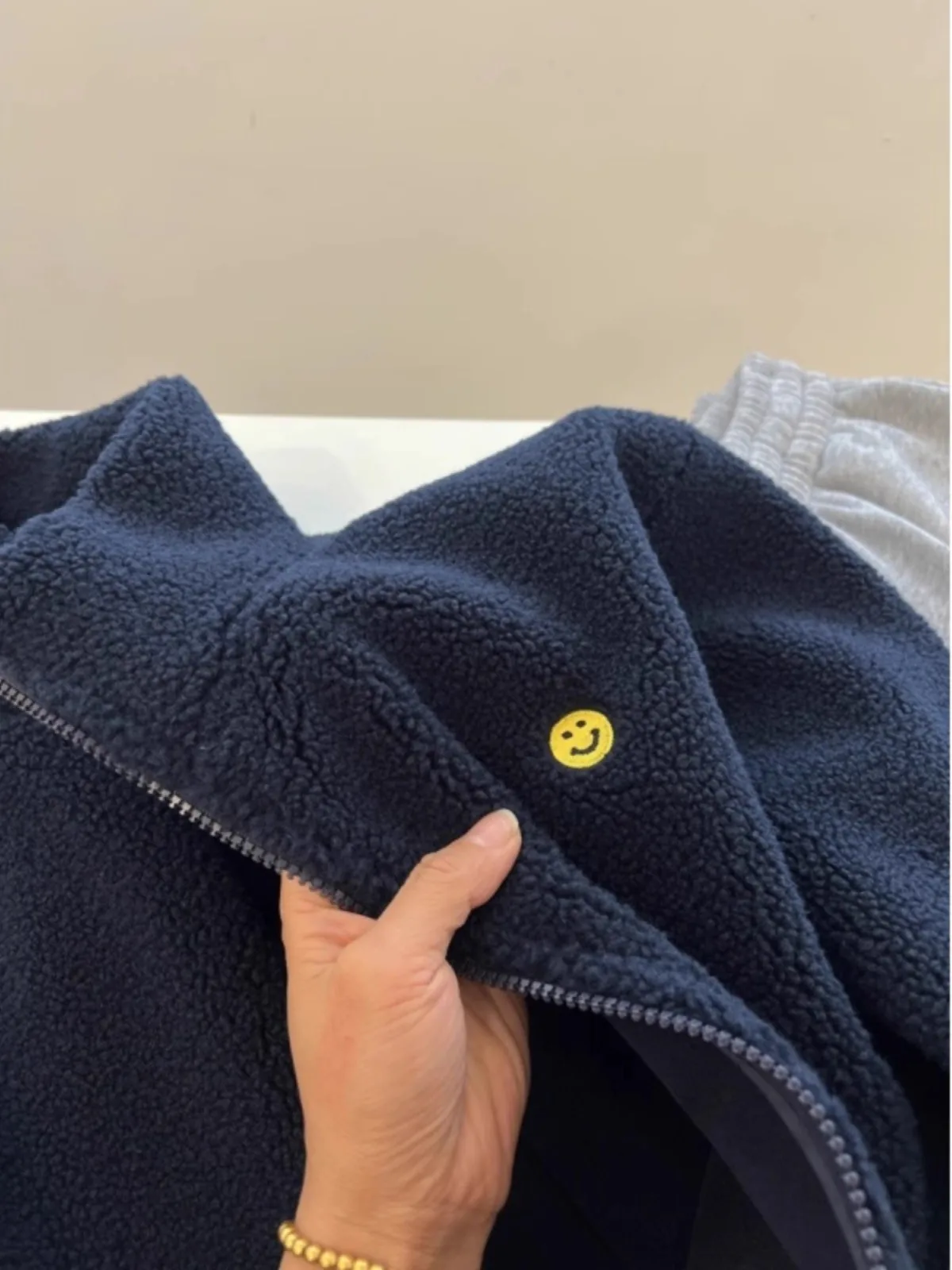 特大 300 ポウ 韓国ヴィンテージ ジッパーカラー ラムベルベットコート レディース 冬用 ルーズ ラジートップ レディースファッション スウェット