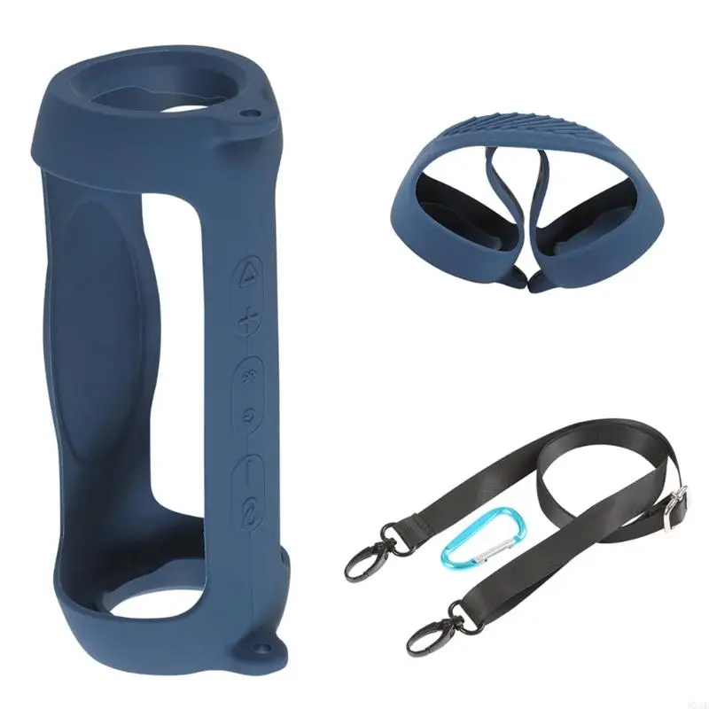غطاء سيليكون واقعي مع منظمي Carabiner لـ JBLCharge5 HX5E