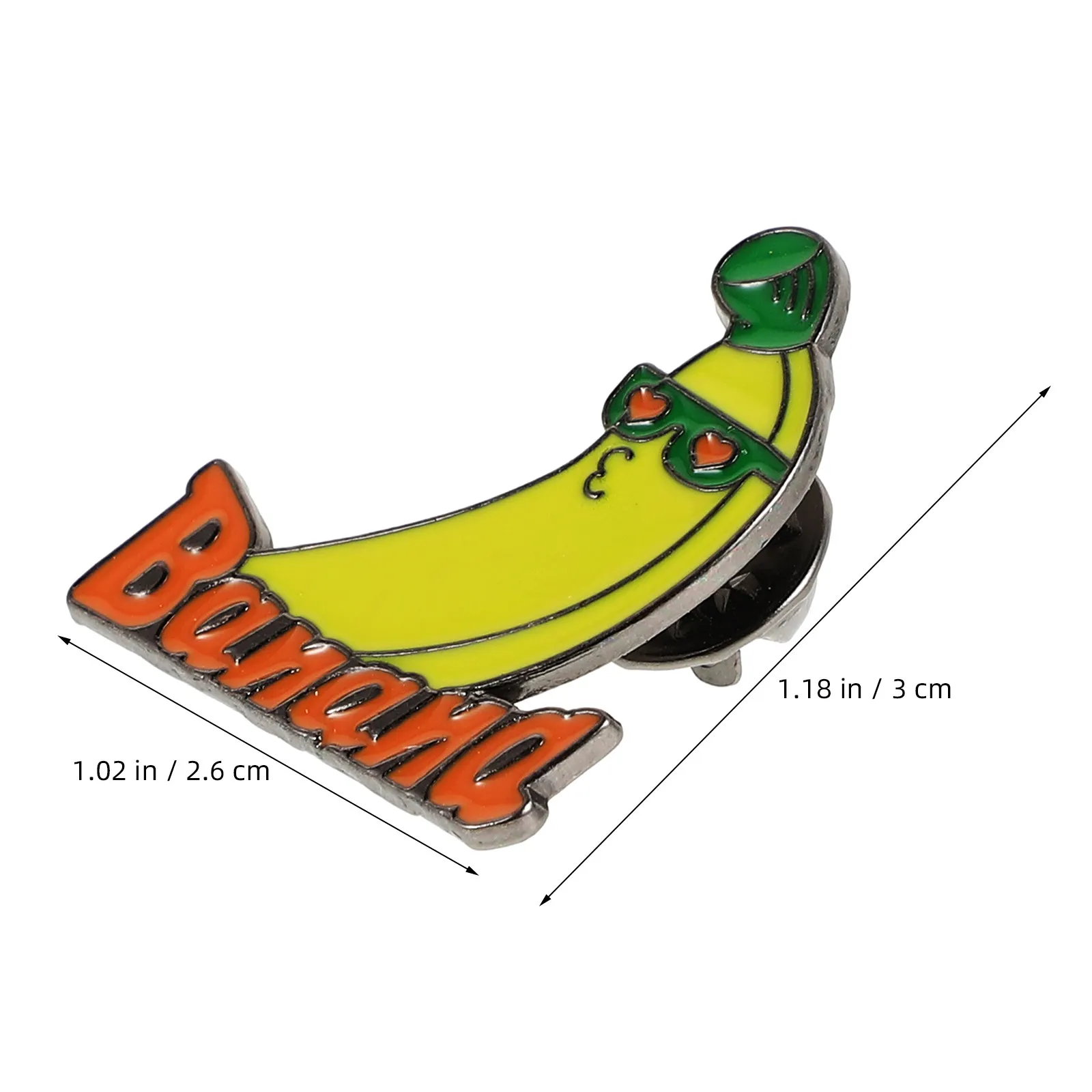 10Pcs Banana Brooch Pin Cartoon Fruit Enamel Lapel Pin Backpack Jacket Hat Brooch Badge for Students Cartoon Badge