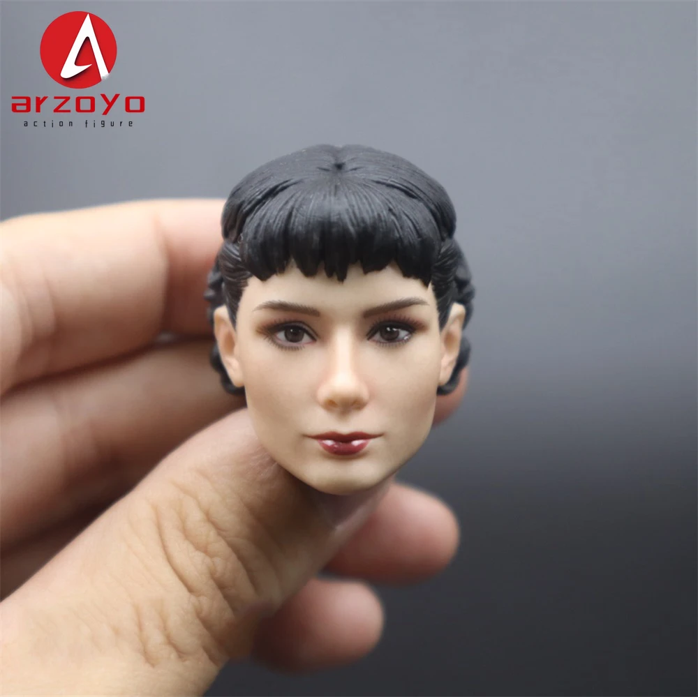 1/6 kobiece rzymskie wakacje na pamięć o Audrey Hepburn rzeźba głowy rzeźba Model Fit 12 "figurka kolekcjonerska
