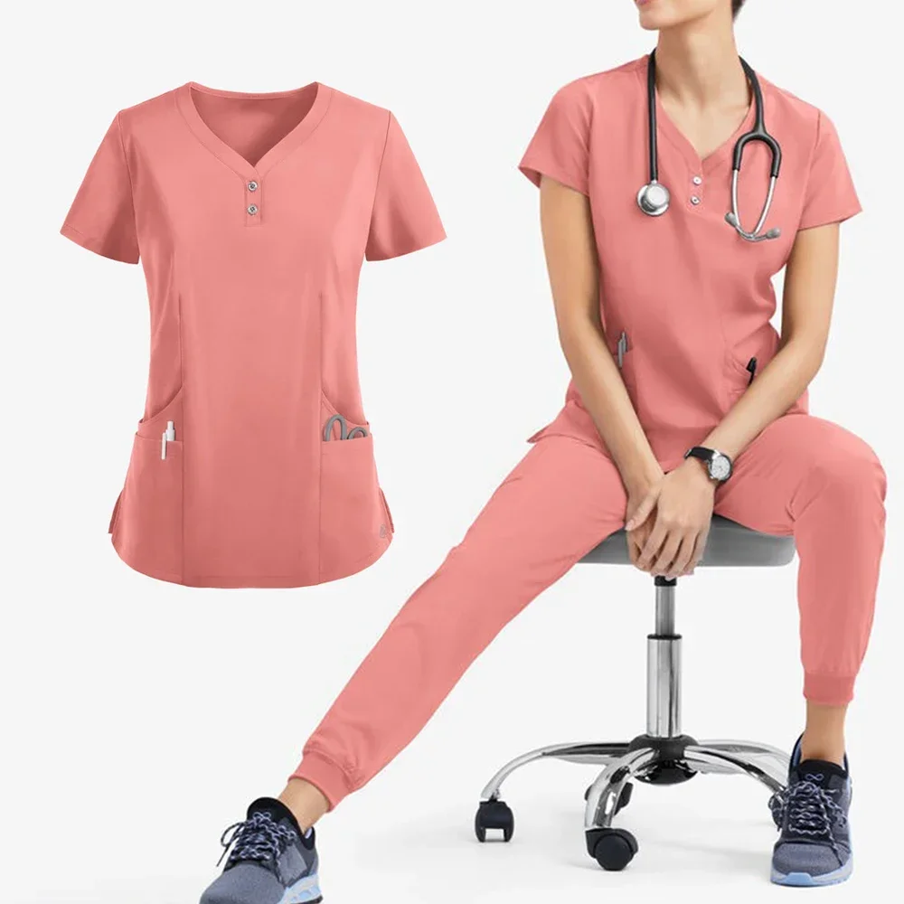 

Surgical Uniform Wholesale Jogger Suit Hospital Medical Doctor Multicolor Women Wear Scrub Set Doctor Workwear Nurse Scrubs Set