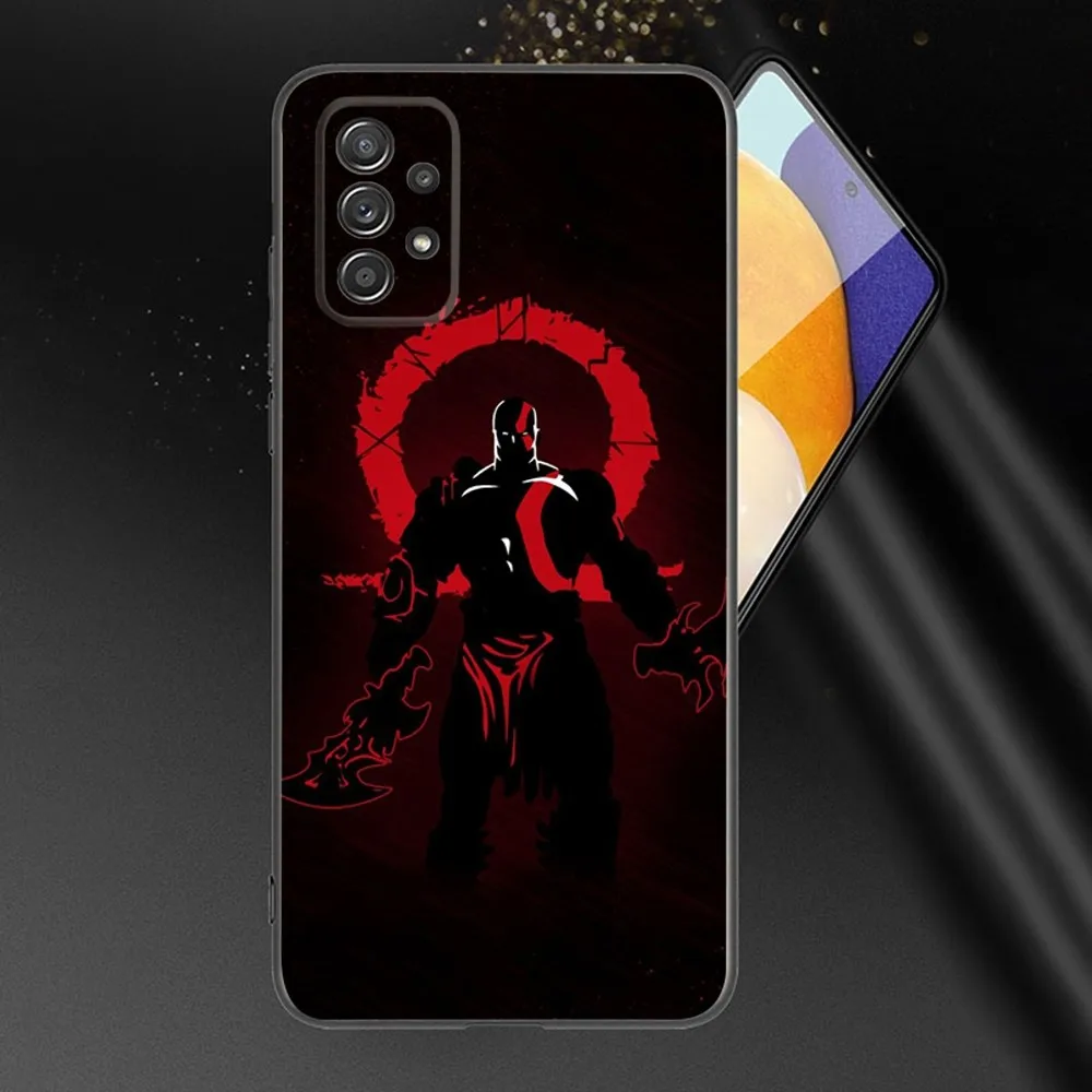 Game G-God Of W-War Phone Case For Samsung Galaxy A13,A21s,A22,A31,A32,A52,A53,A71,A80,A91 Soft Black Phone Cover