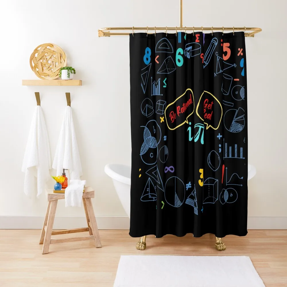 

Euler's Identity, the most beautiful equation in math Shower Curtain Cover Bathroom Fabric Curtain