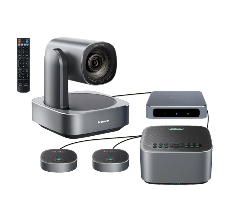 

Профессиональный набор для аудио-видеоконференций Tenveo VA612 4K HD, групповая микрофонная система и камера для больших конференций