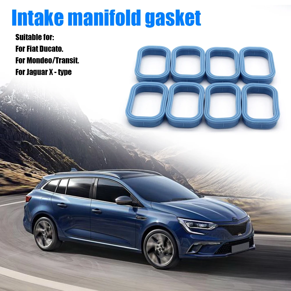 8 PCS Intake Manifold Gasket Seals Kits Fit For XS7Q-8565-AA Ford MONDEO III MK3 2.0 2.2 Jaguar RANGER 3.2 XS7Q8565AA 1138392