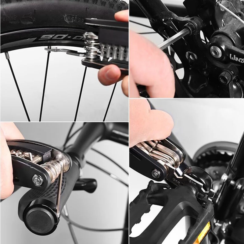 

Bicycle Repair Kit Tire Repair Tool Wrench Multi-functional Repair Mountain Bike Accessories G1032