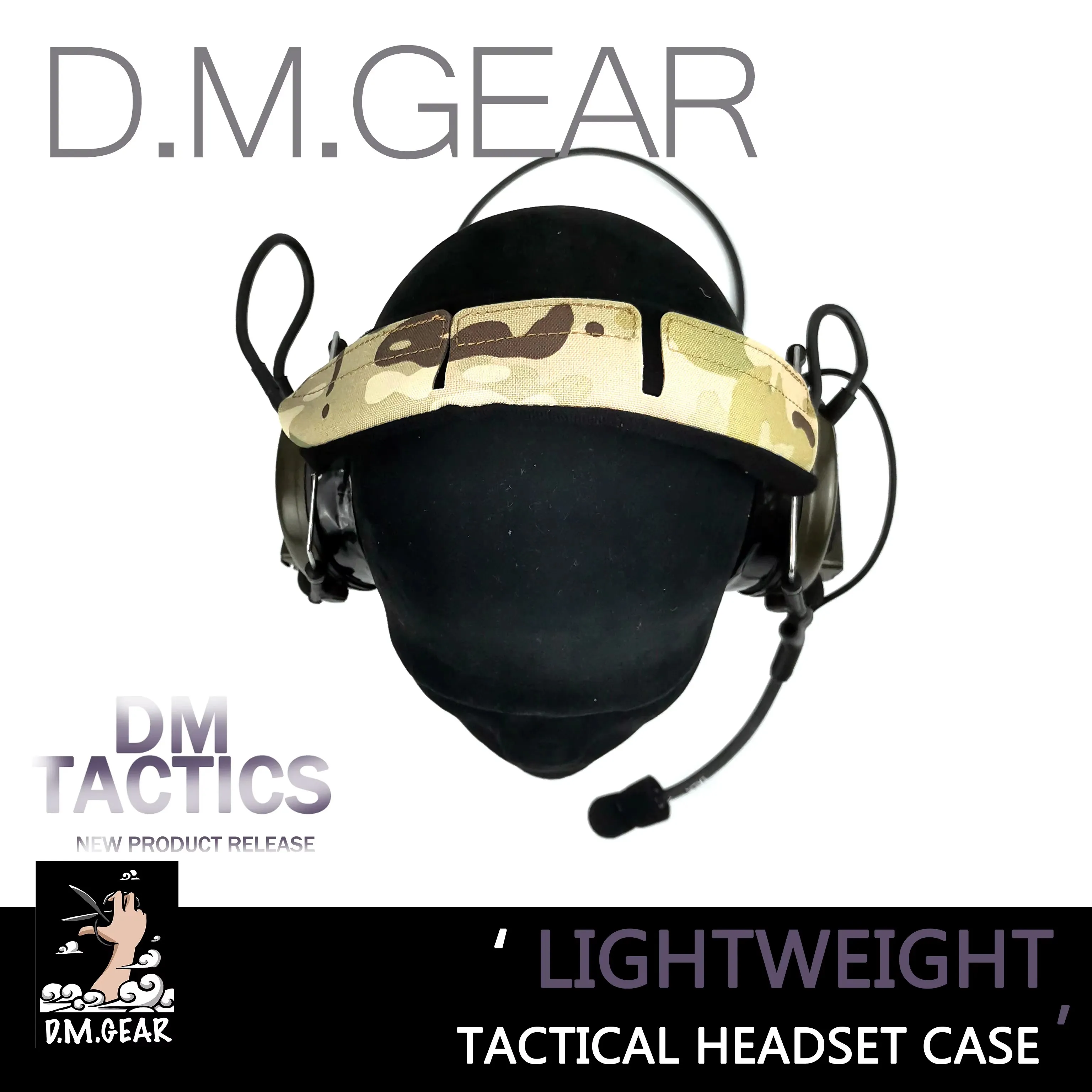 

DMGear Tactical Lightweight Headset Sleeve Thin Simple Style Tactical Samouflage Wind Men and Women Outdoor Live CS Game Hunting