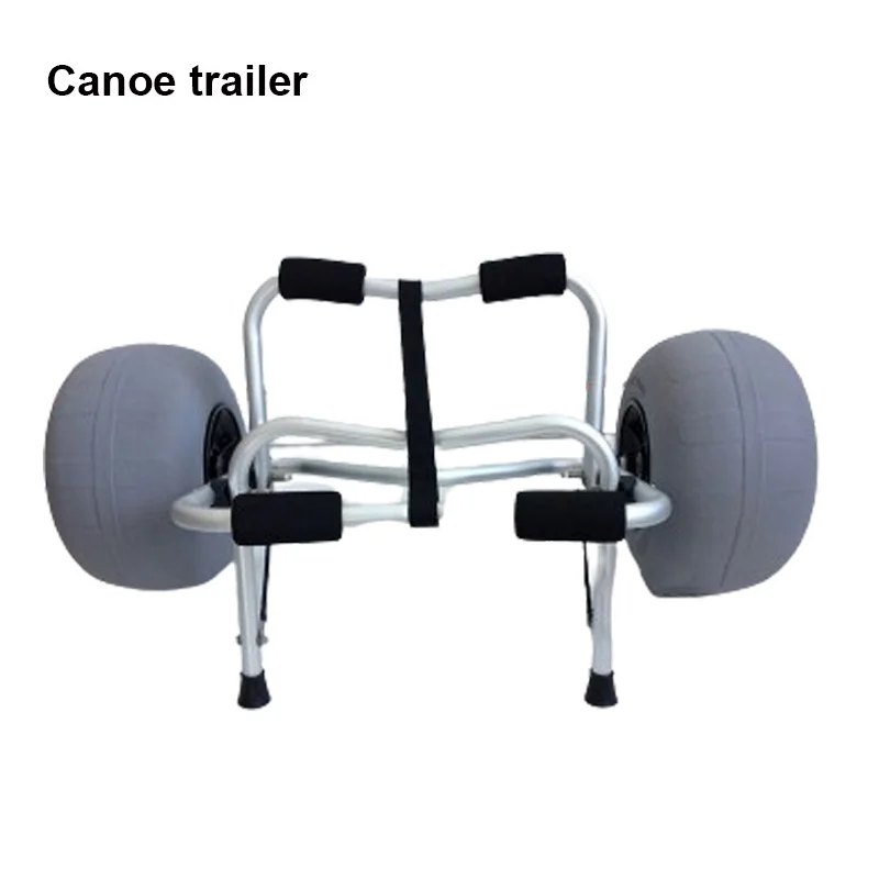 Aluminum Boat Launching Wheels Dolly Trailer Tires Towing Cart For Inflatable Aluminum Tube Boats/Kayak/Rowing