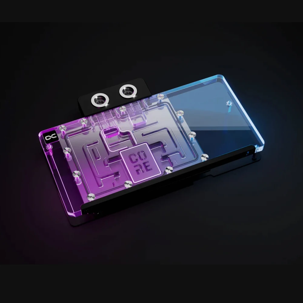 Alphacool Core GPU Water Block Serve For Gigabyte AORUS Radeon RX 9070 XT ELITE,GAMING 16G,Graphics Card Cooler With Backplate