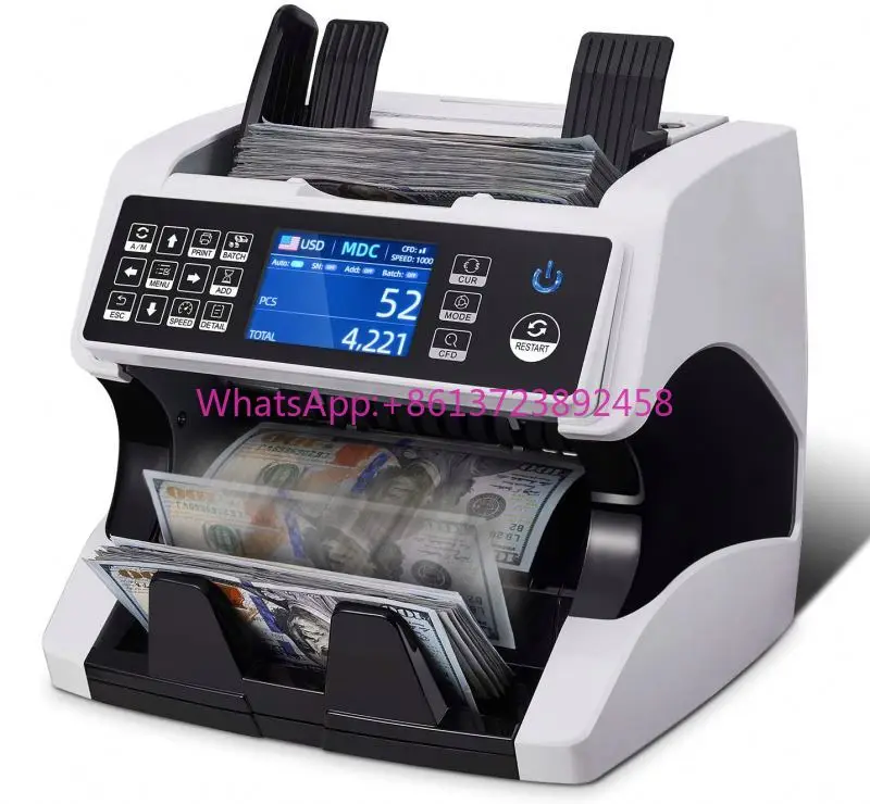 

AL-920 Top Loading Dual CIS Money Detector Mix Value Counter Cash Counting Machine Money