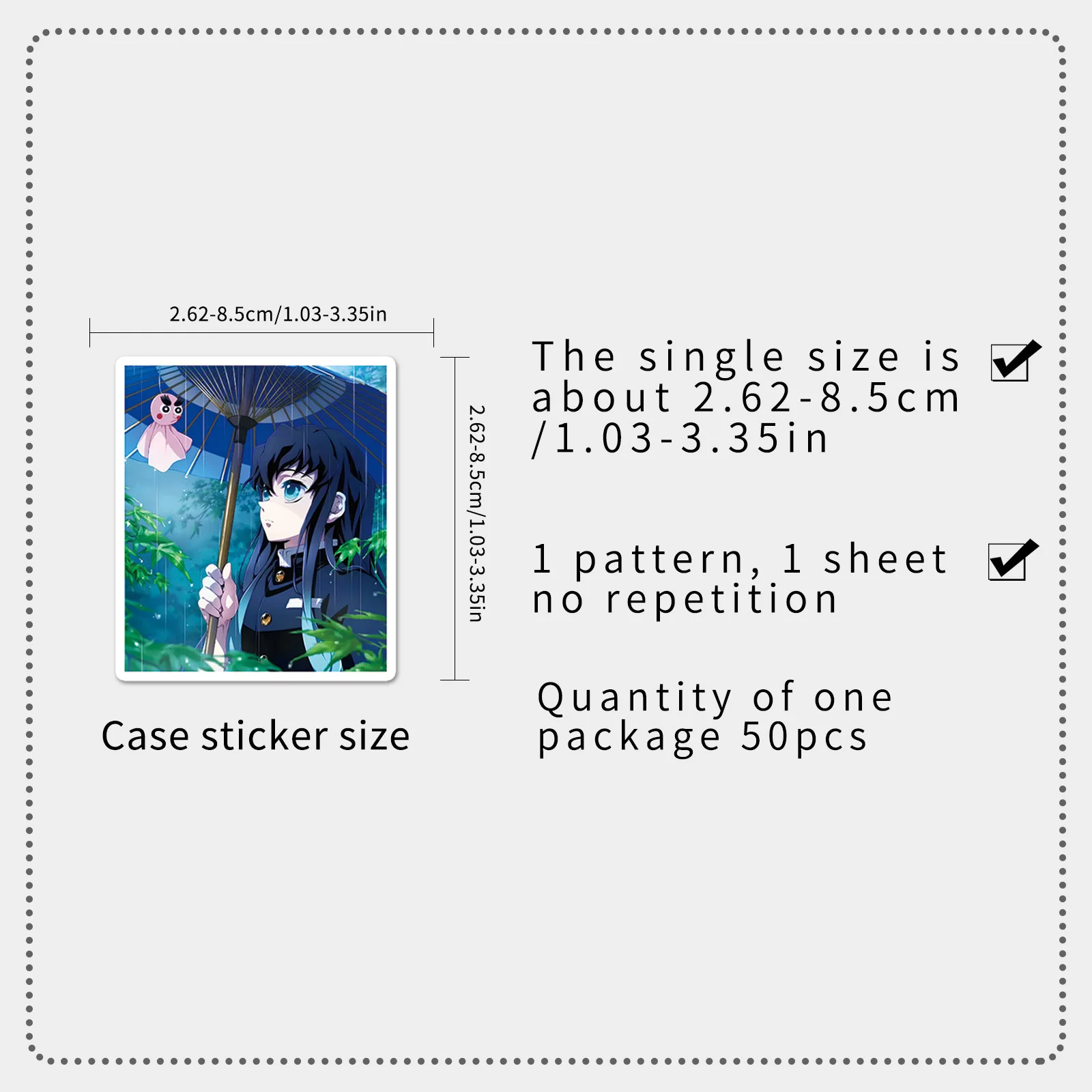 10/50 PCS Tsumoto Ichiro Graffiti Personality Japanese Demon Slayer: Blade Decoration Mobile Box Waterproof Sticker Kids Toy