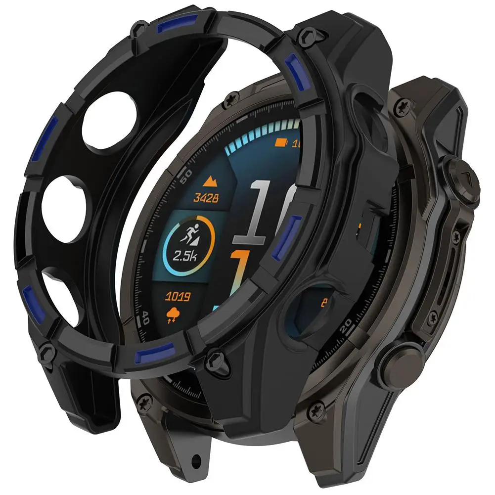 For Garmin Fenix8 53mm/47mm Shell-film Integrated Watch Case Watch Protective Case Scratch-resistant Watch Accessories