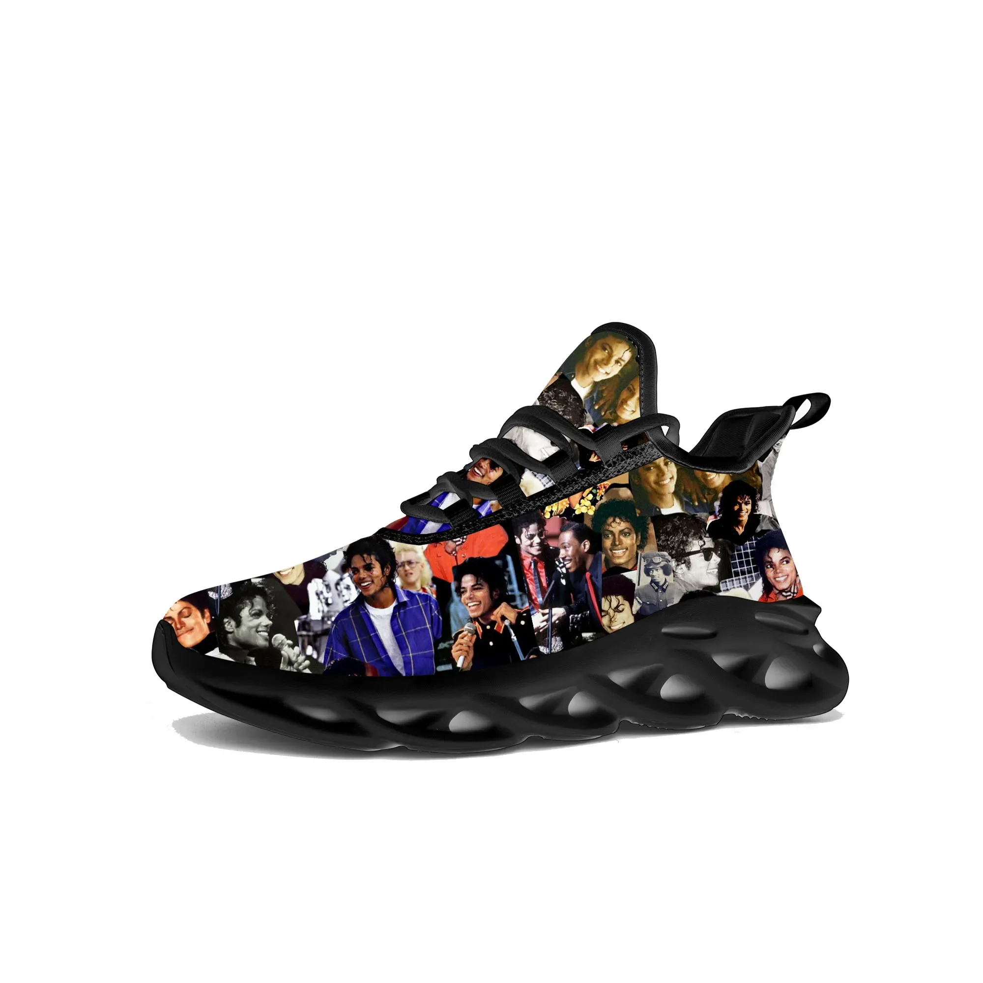 Michael Jackson Flats Sneakers Heren Dames Popzanger Danseres Sport Hardloopschoen Sneaker Veterschoenen Op Maat Gemaakte Schoen