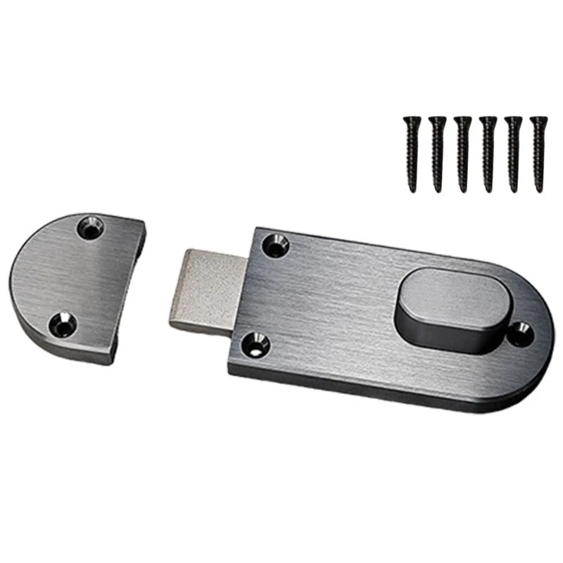 E15A Aluminum Round Door Bolt for Enhances Security Adjustable for All Door